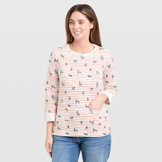 Anonna Cotton Stripe Jersey T-Shirt