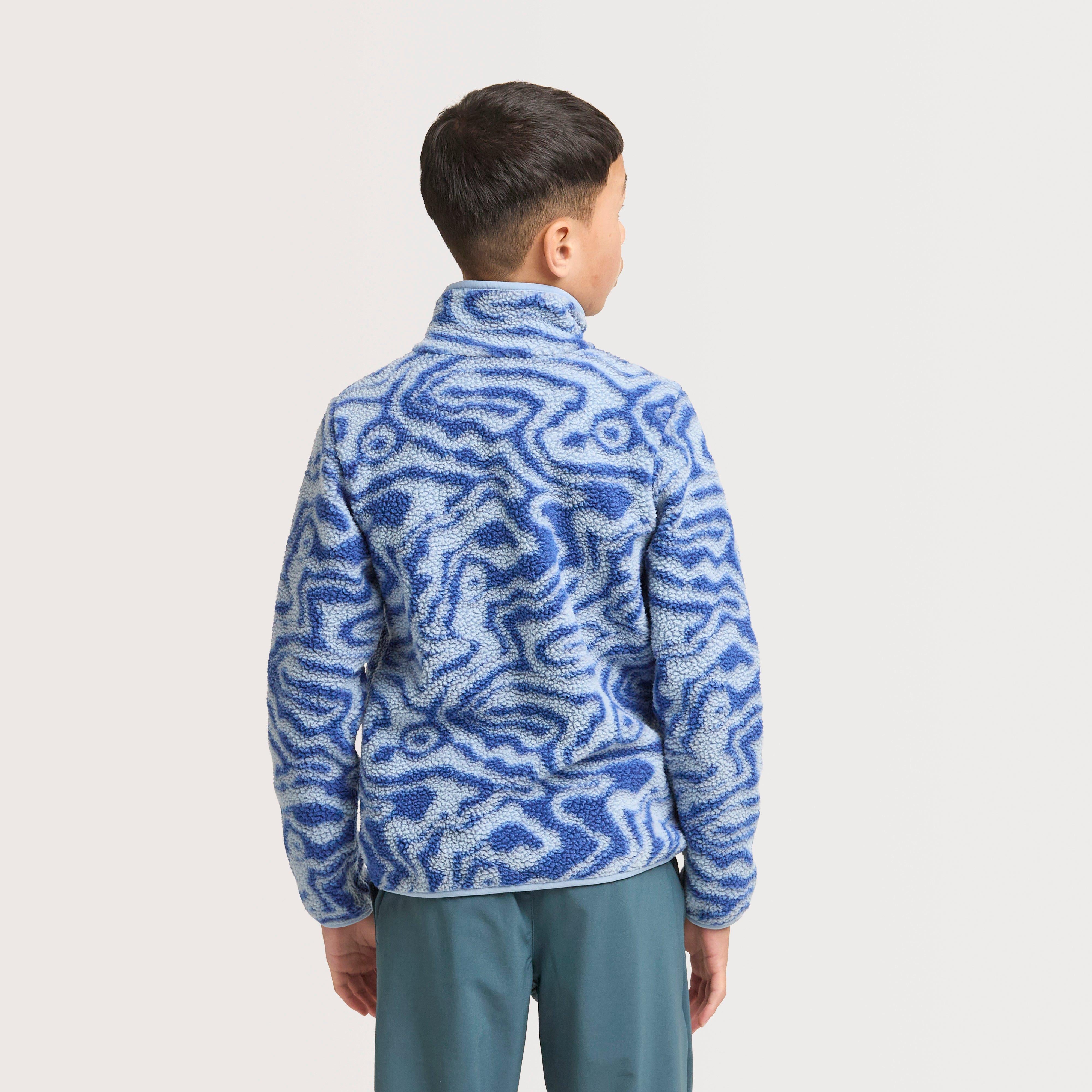 Kids' Helvetia™ II Sherpa Half Snap Printed Fleece