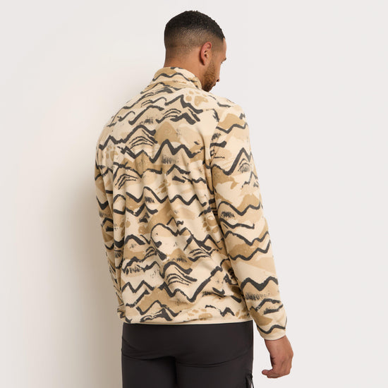 Men's Paw Era 100 Print Half Zip Fleece