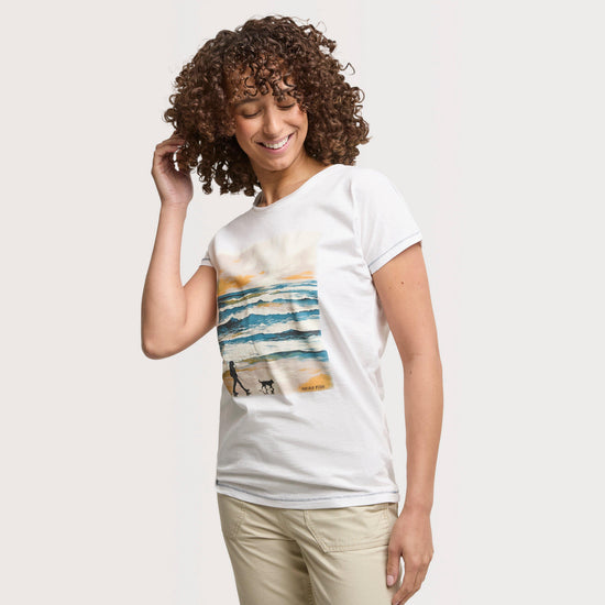 Women's Walking Club Front Print Graphic T-Shirt