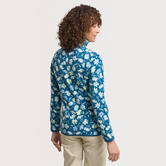 Women's Reena 1/4 Zip Printed Microfleece