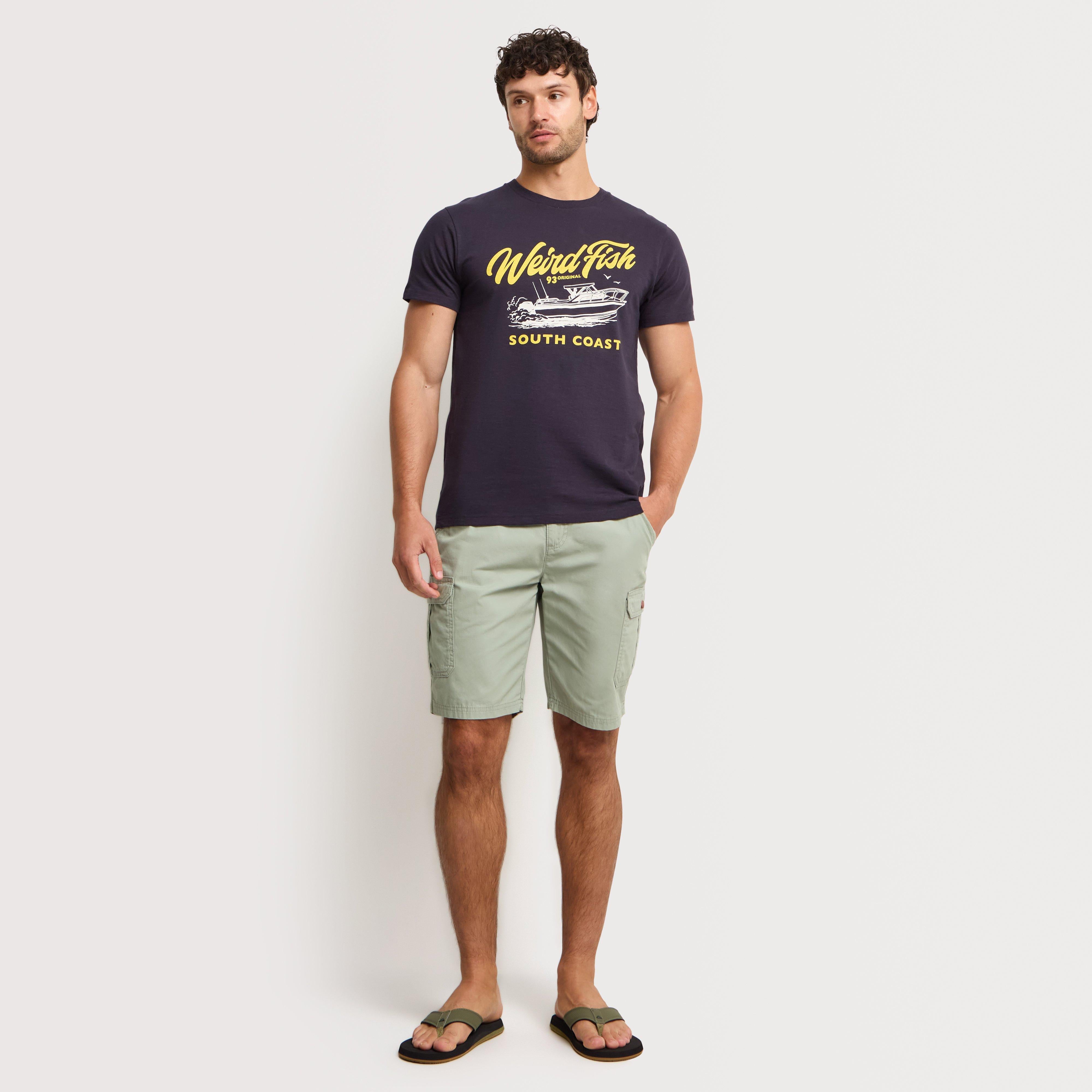 Men's South Coast Front Print Graphic T-Shirt