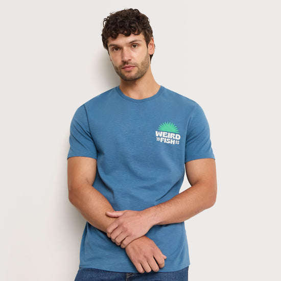 Men's Sun Beam Back Print Graphic T-Shirt
