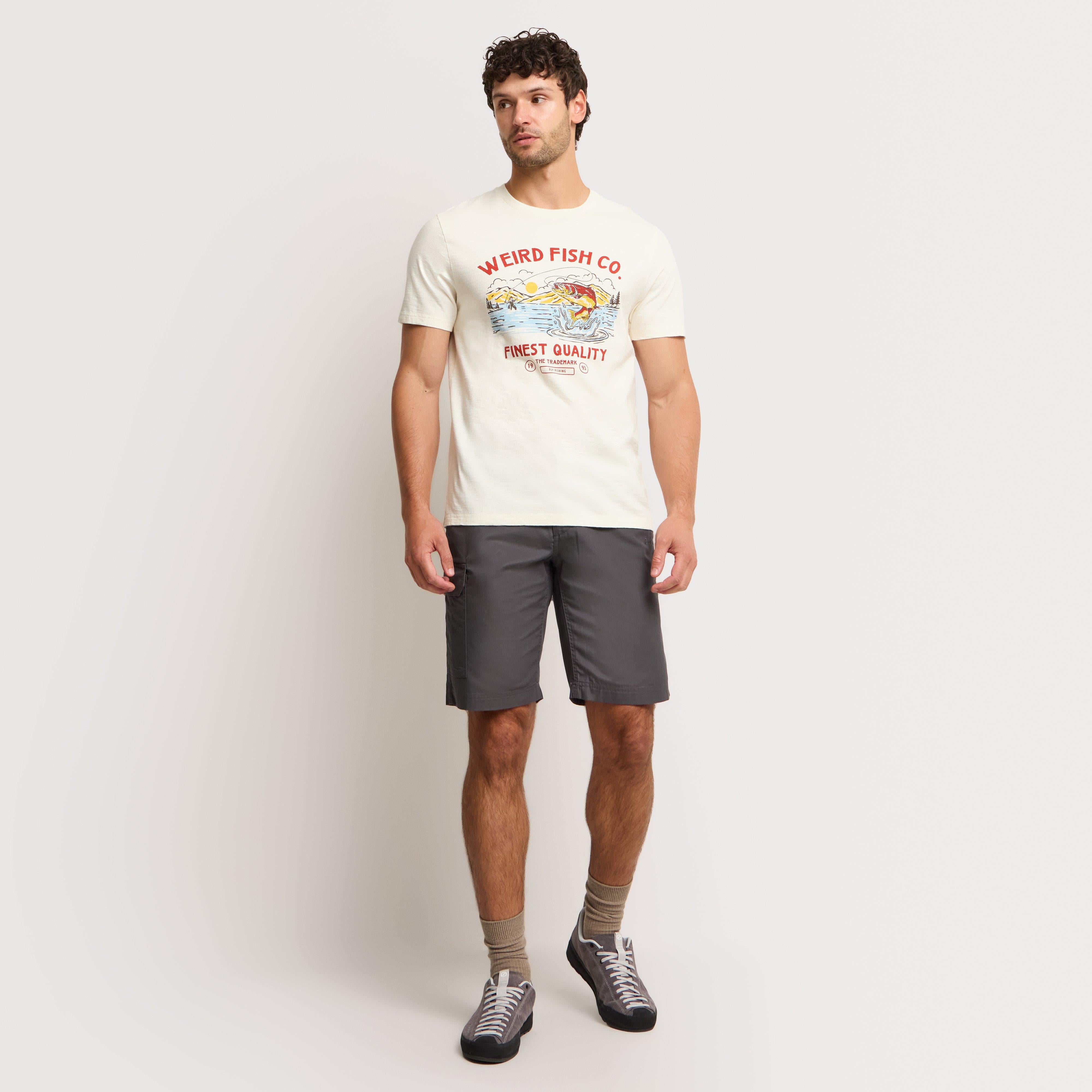 Men's Fish Out Of Water Front Print Graphic T-Shirt