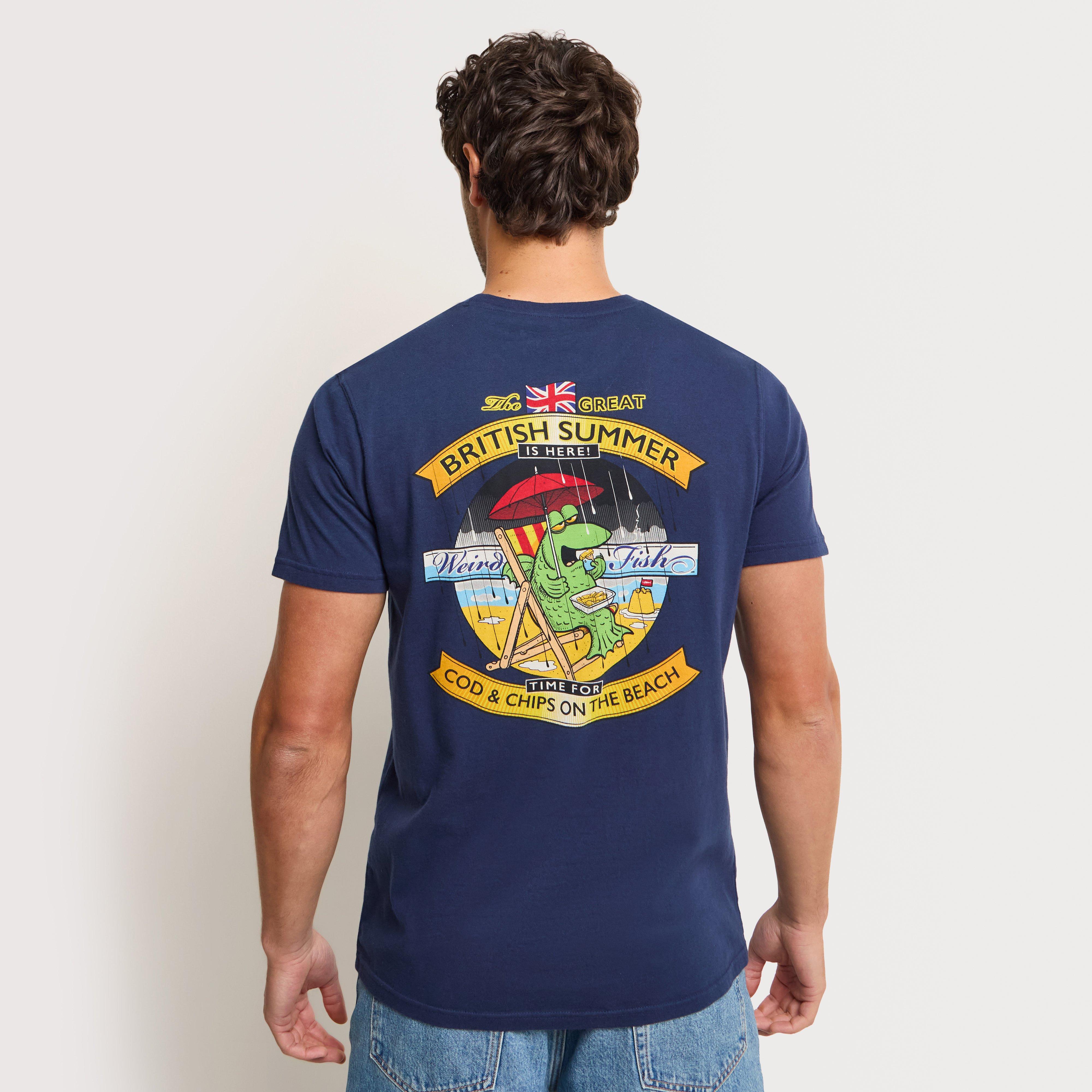 Men's Cod and Chips Back Print Artist T-Shirt