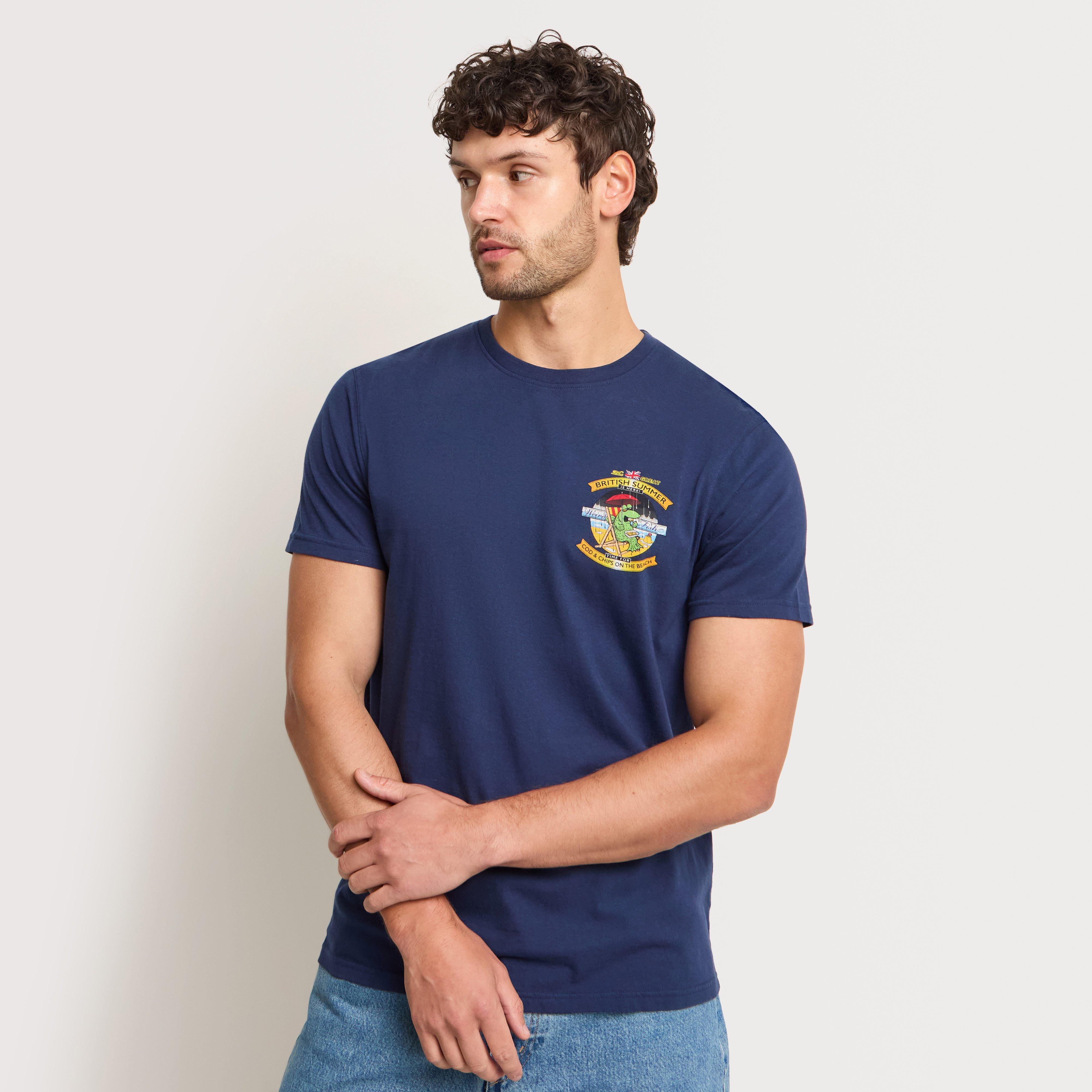 Men's Cod and Chips Back Print Artist T-Shirt