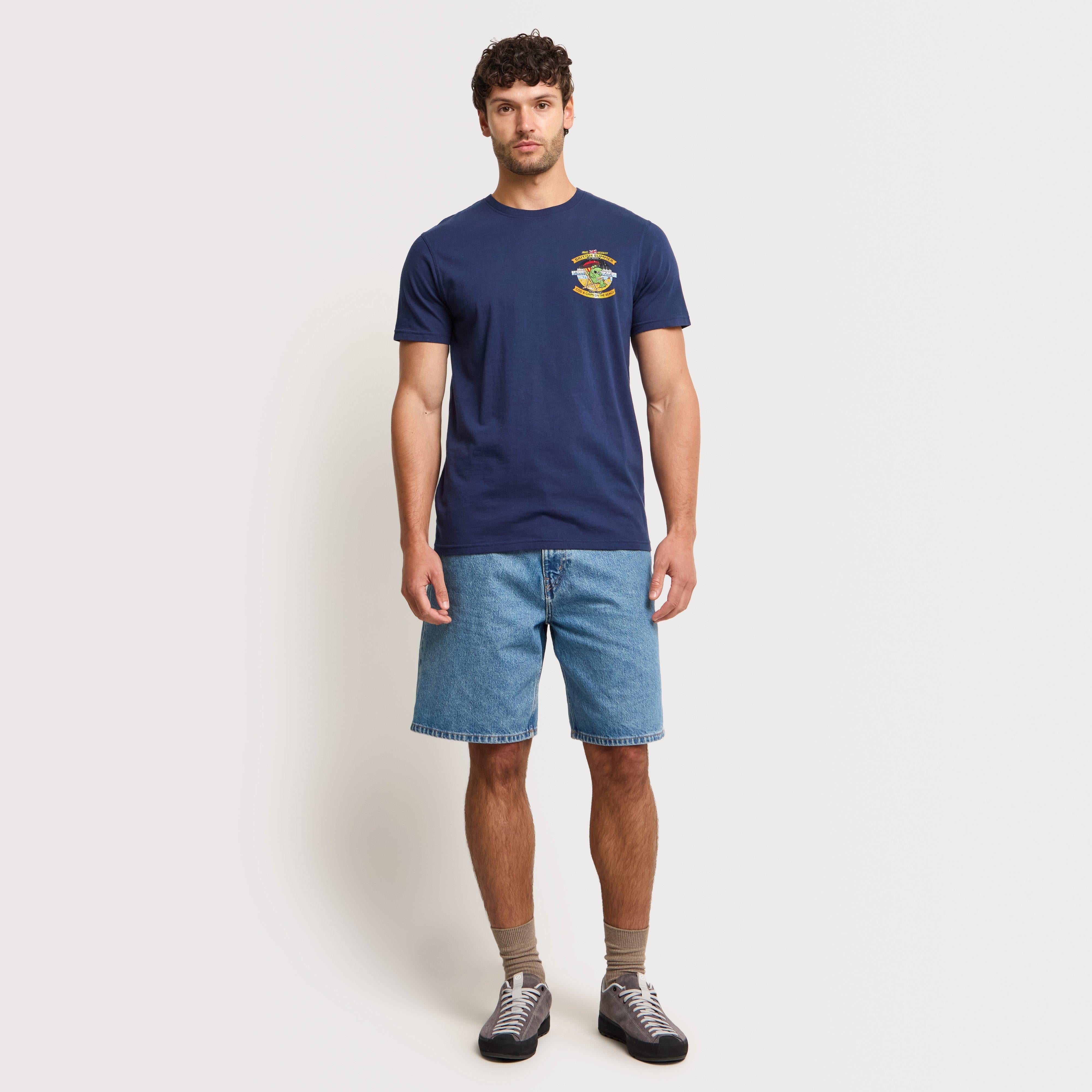 Men's Cod and Chips Back Print Artist T-Shirt