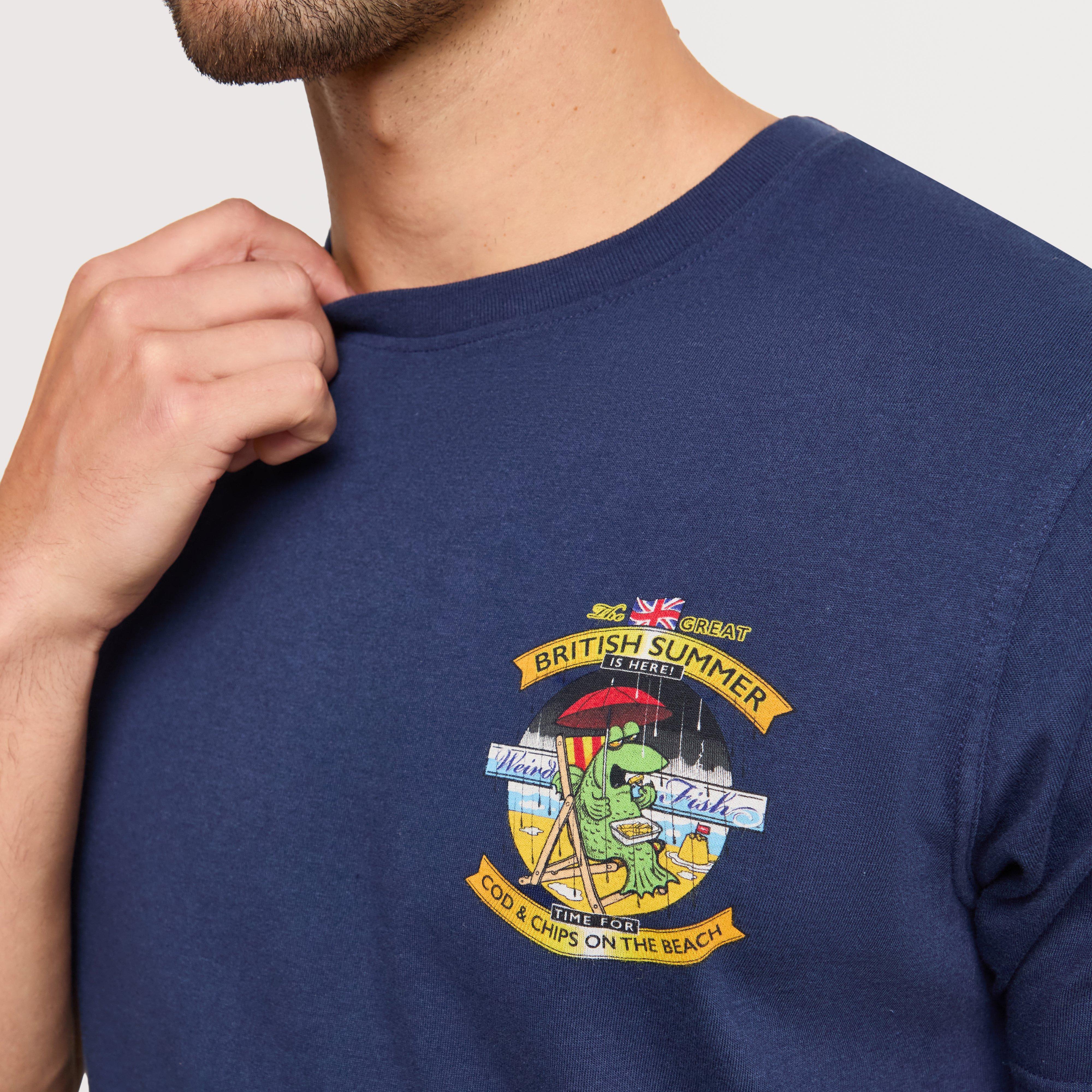 Men's Cod and Chips Back Print Artist T-Shirt