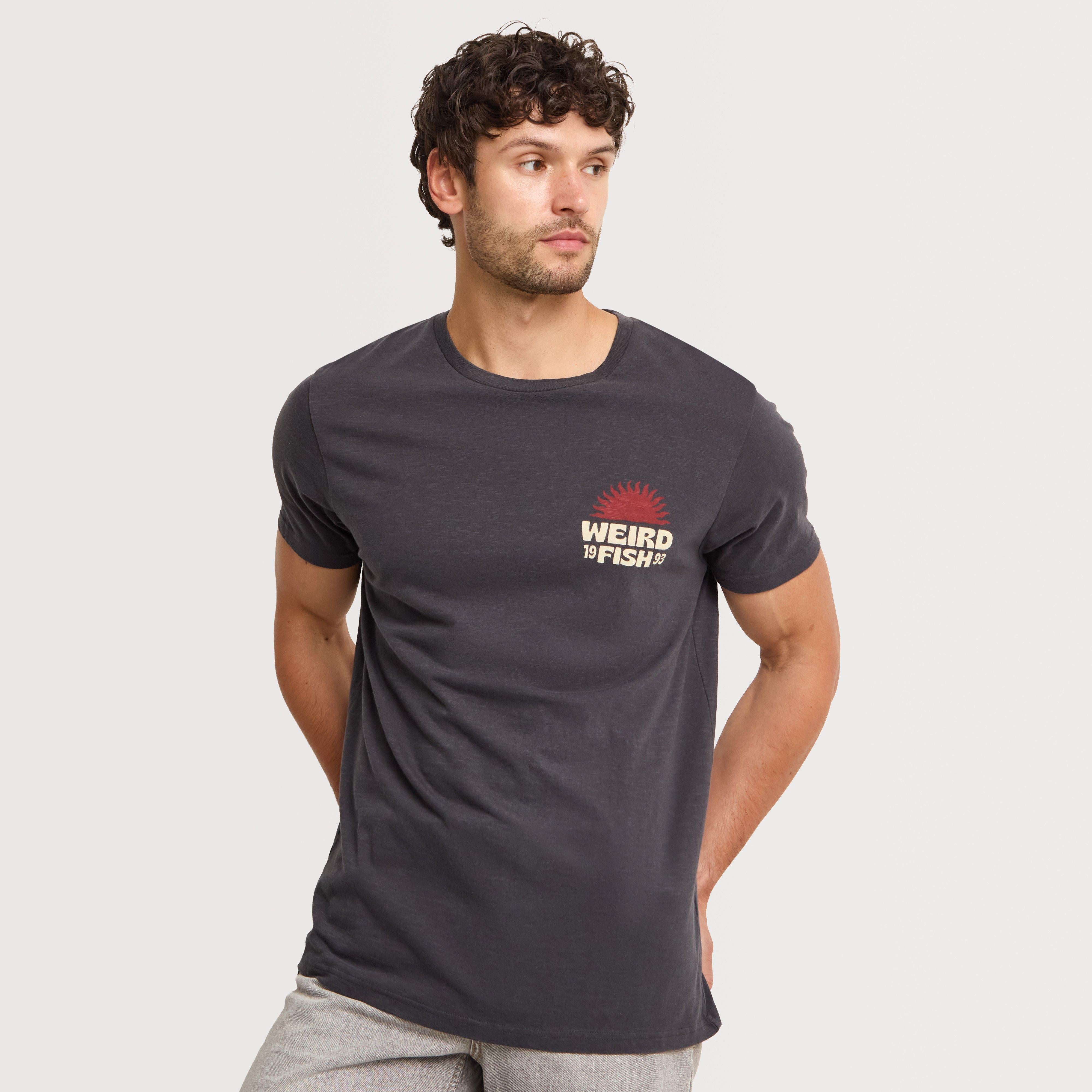 Men's Sun Beam Back Print Graphic T-Shirt