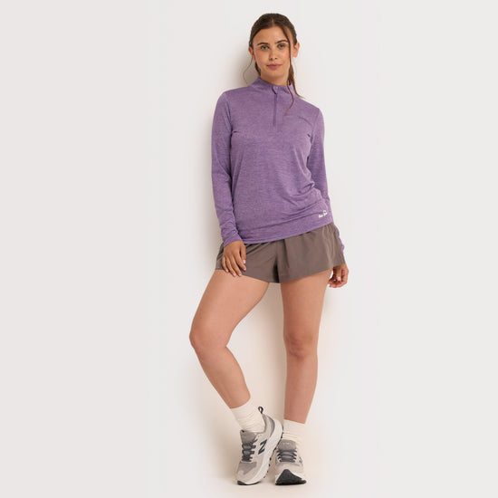 Women’s Long Sleeved Zipped Active T-Shirt