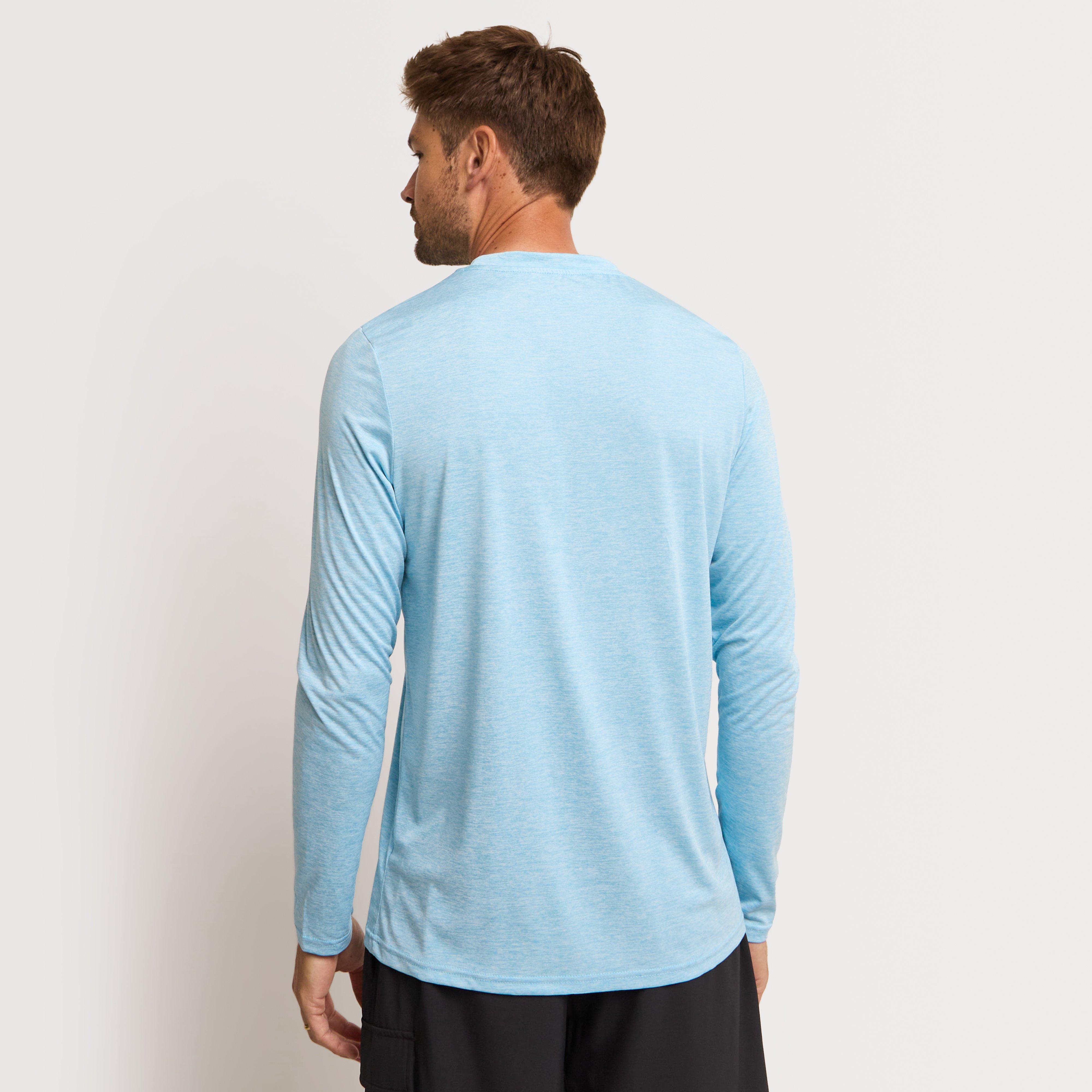 Mens Active Long Sleeve T-Shirt Blue