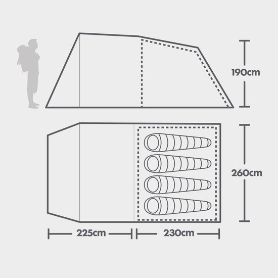Sendero 4 Family Tent
