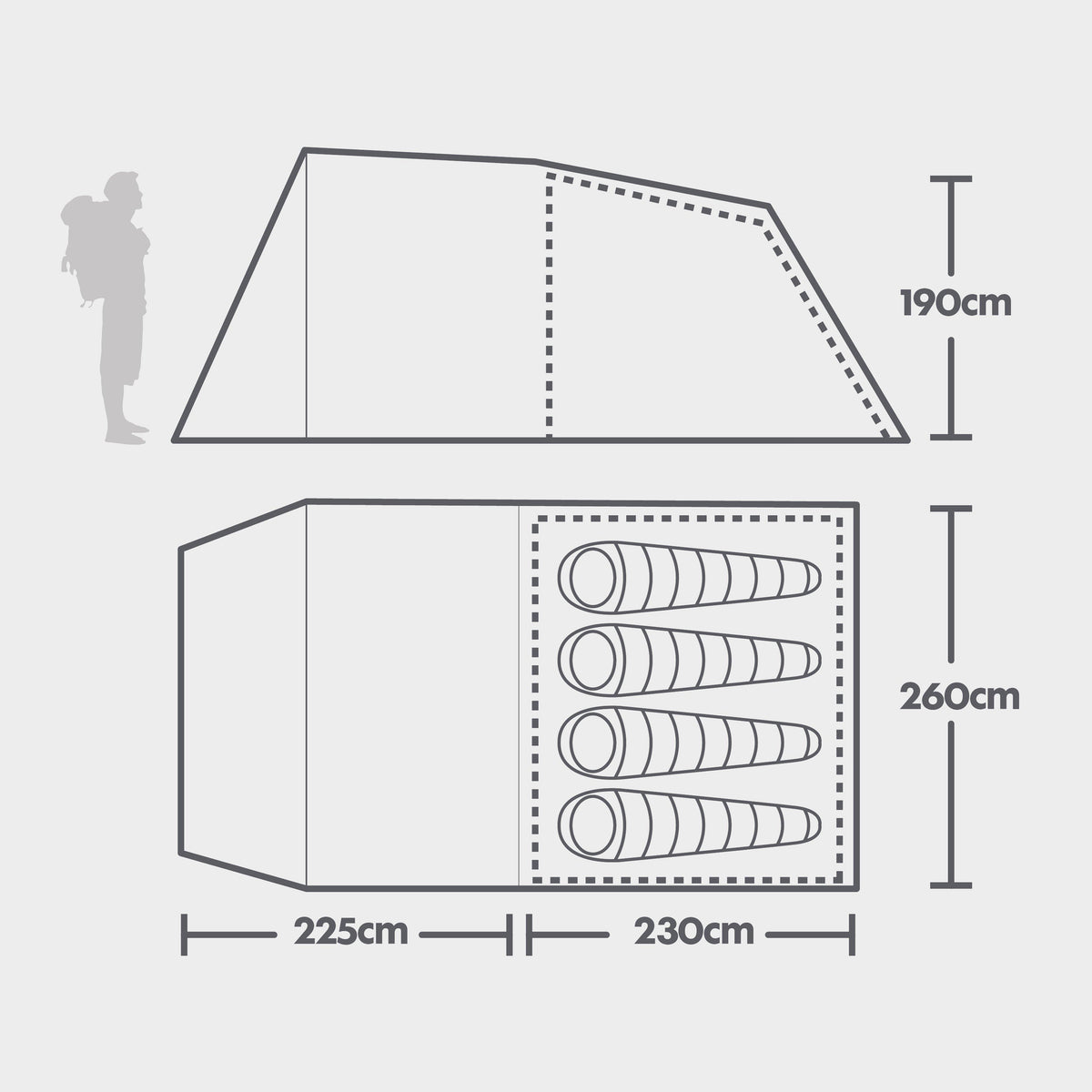 Sendero 4 Family Tent