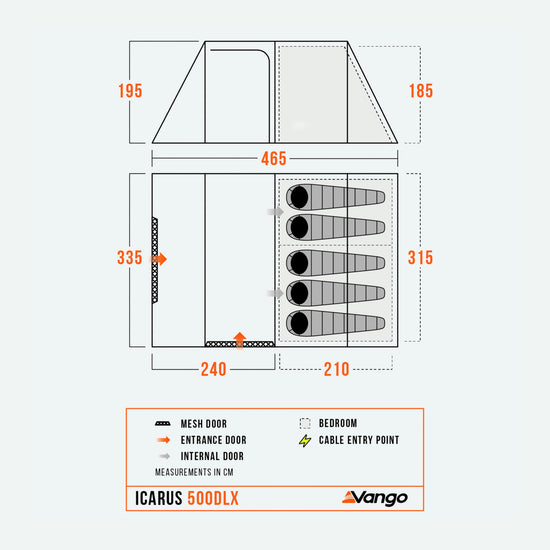 Icarus 500 Deluxe Family Tent