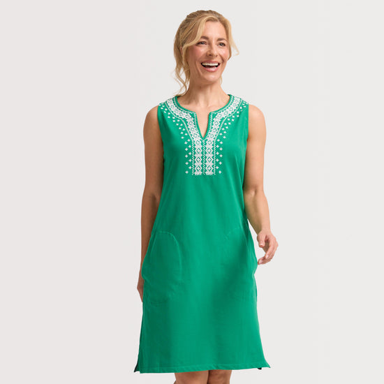 Women's Anaya Embroidered Jersey Shift Dress