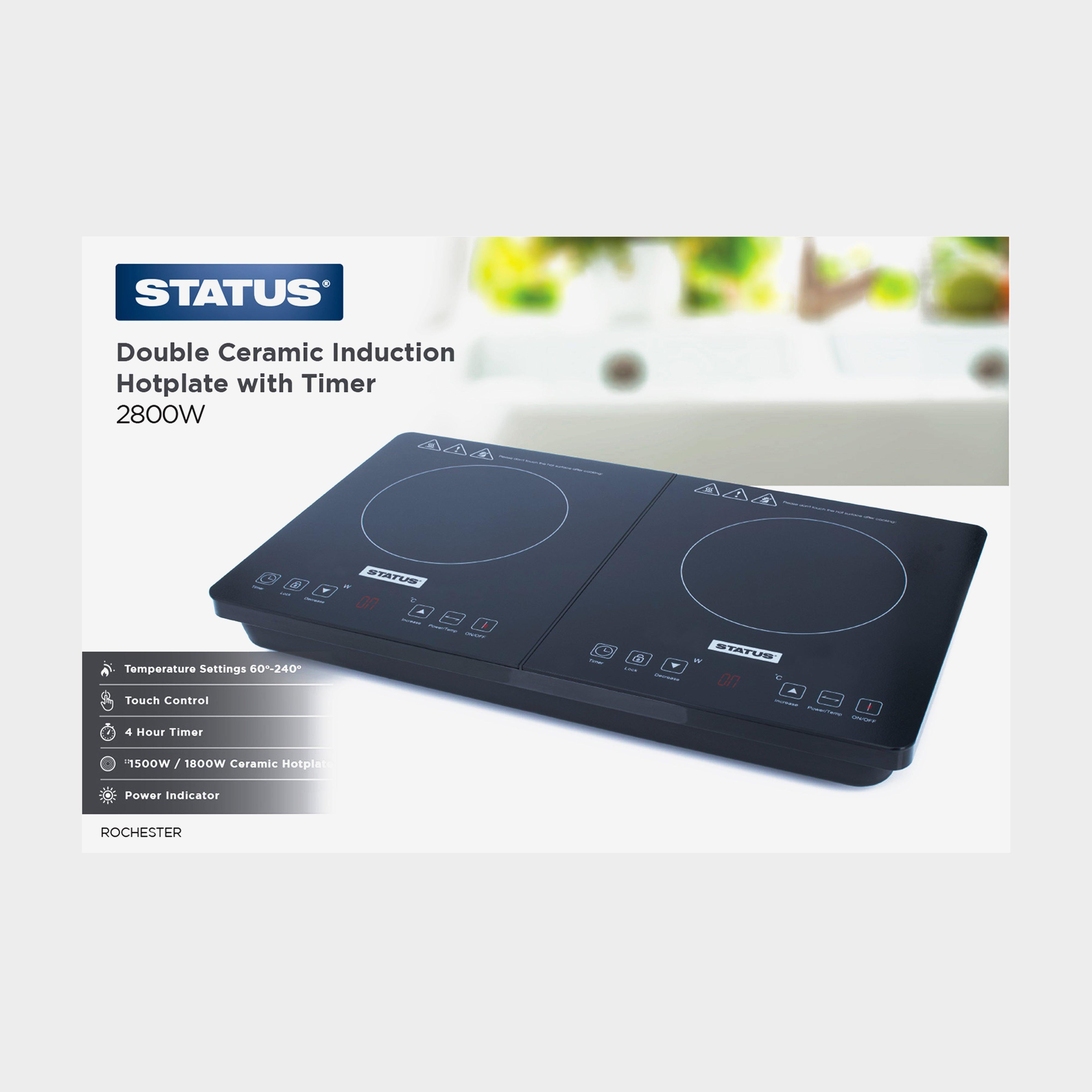Double Ceramic Induction Hotplate with Timer 2800W