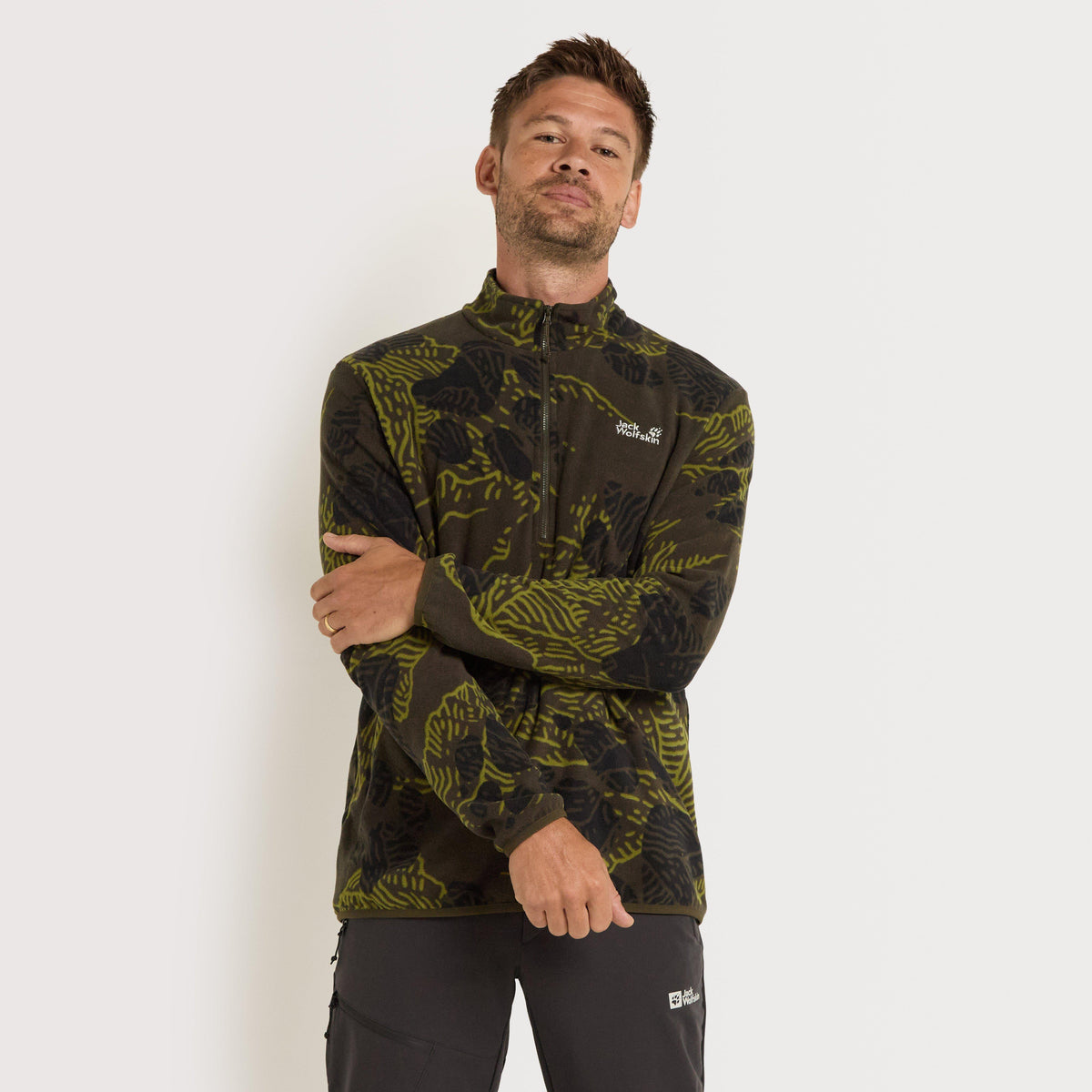 Men’s Paw Era 100 Print Half Zip Fleece Jacket