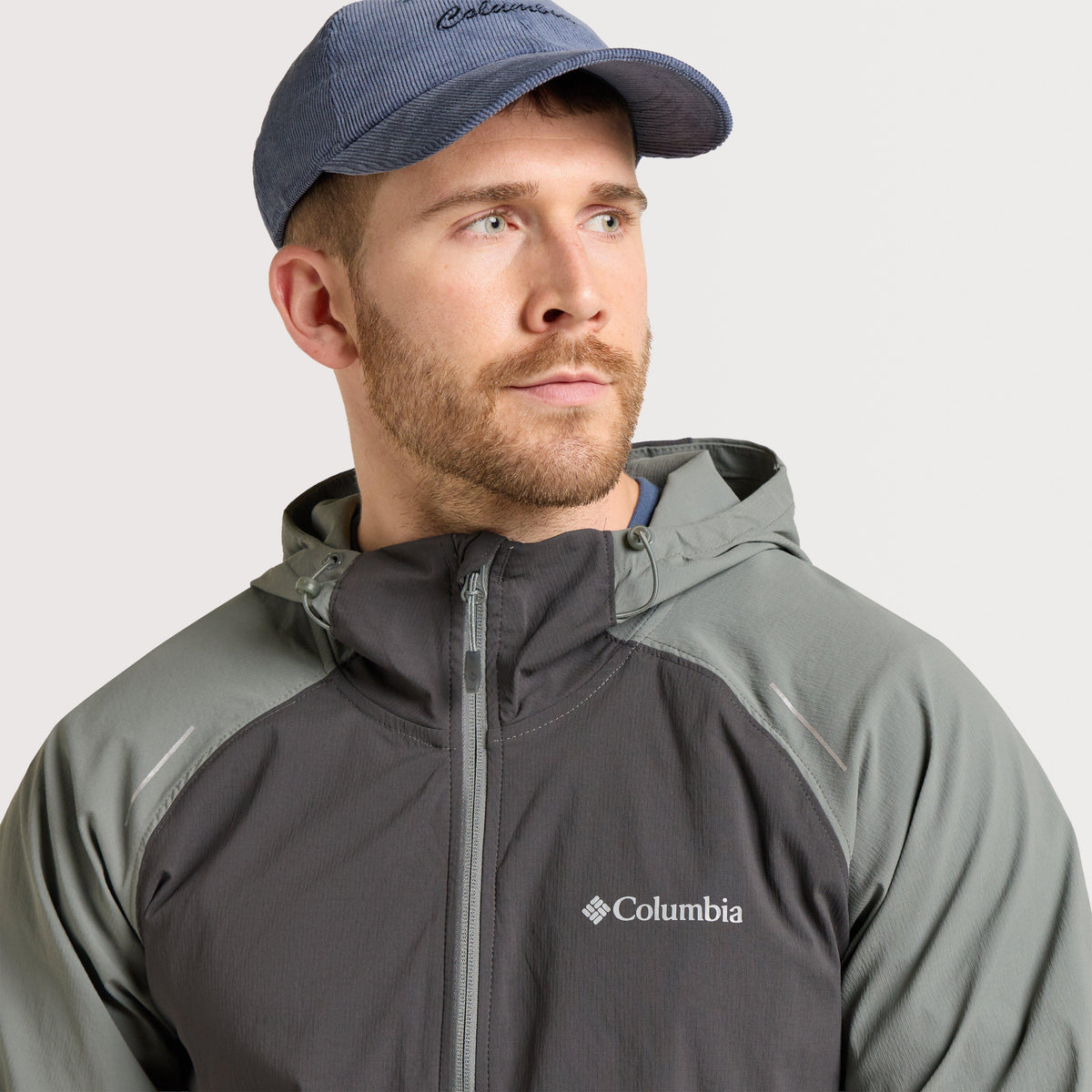 Men’s Columbia Tech II Full Zip Hooded Windbreaker