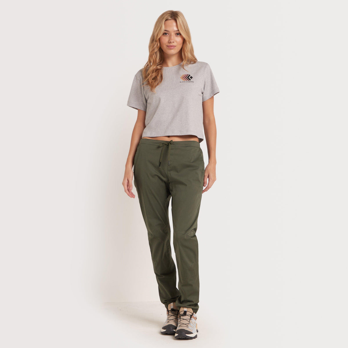 Women's Faded Crop Short Sleeve Tee