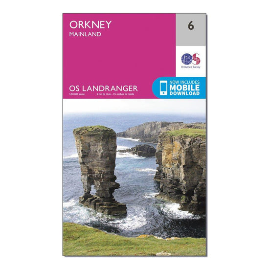 Landranger 6 Orkney  Mainland Map With Digital Version