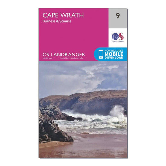 Landranger 9 Cape Wrath, Durness & Scourie Map With Digital Version
