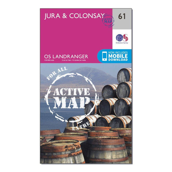 Landranger Active 61 Jura & Colonsay Map With Digital Version