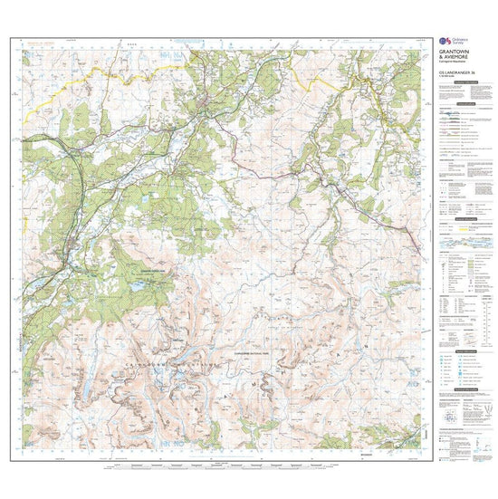 Landranger 36 Grantown, Aviemore & Cairngorm Mountains Map With Digital Version