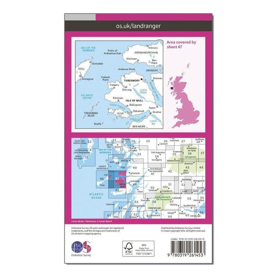 Landranger 47 Tobermory & North Mull Map With Digital Version