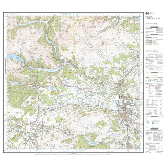 Landranger 57 Stirling & The Trossachs Map With Digital Version