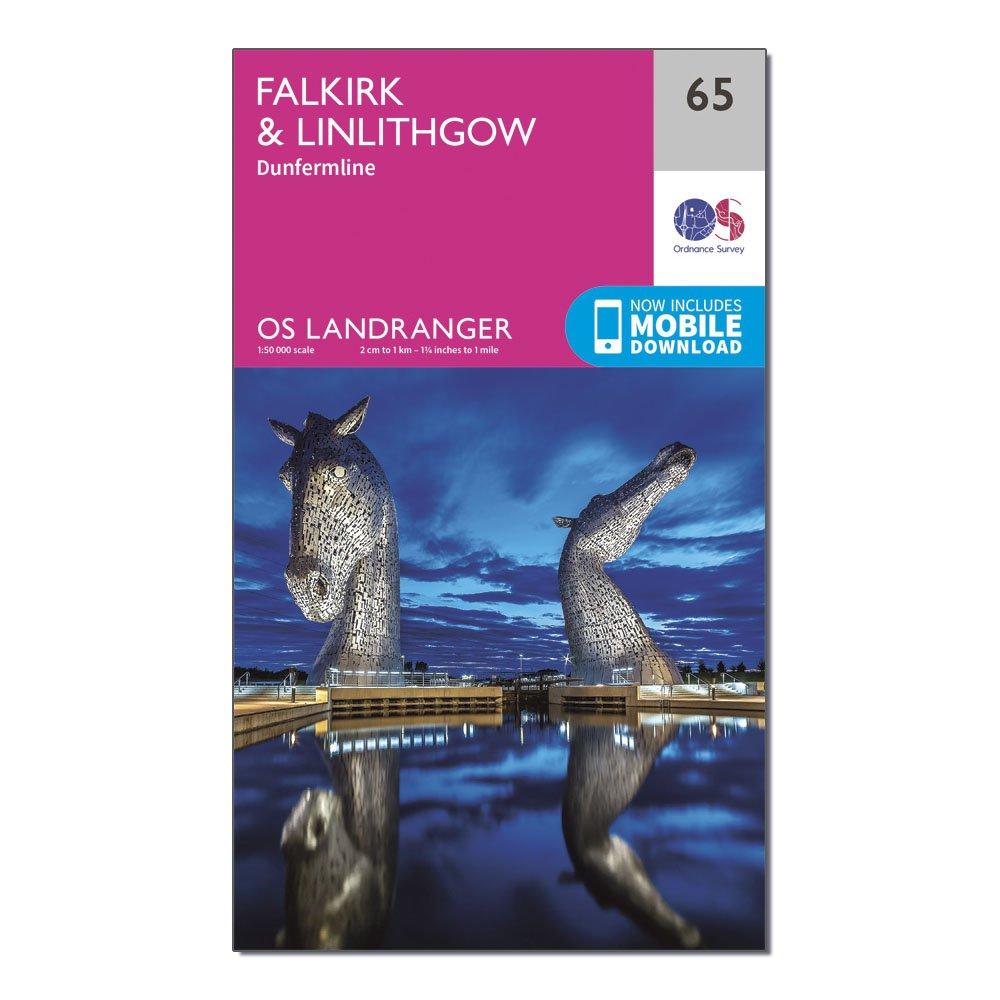 Landranger 65 Falkirk & Linlithgow, Dunfermline Map With Digital Version