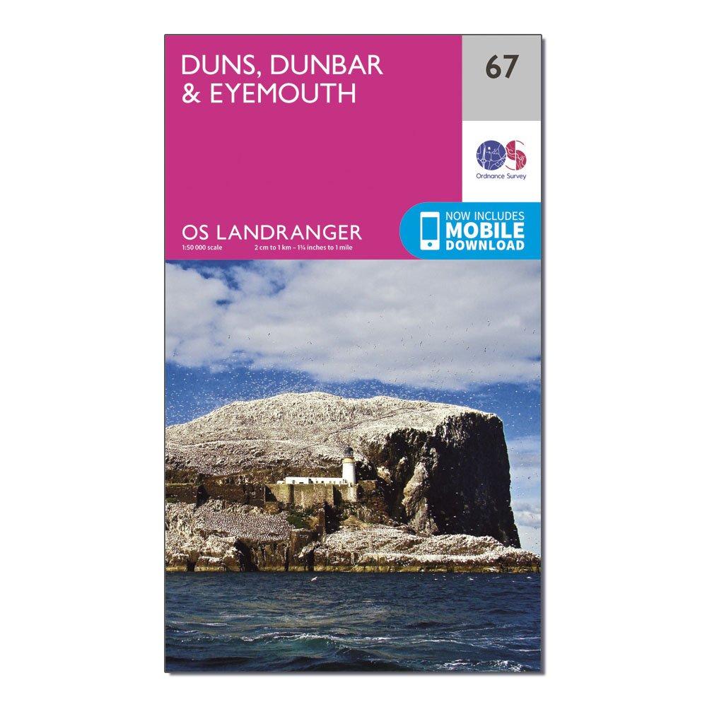 Landranger 67 Duns, Dunbar & Eyemouth Map With Digital Version