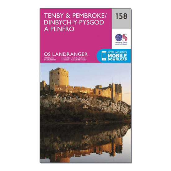 Landranger 158 Tenby & Pembroke Map With Digital Version