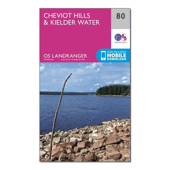 Landranger 80 Cheviot Hills & Kielder Water Map