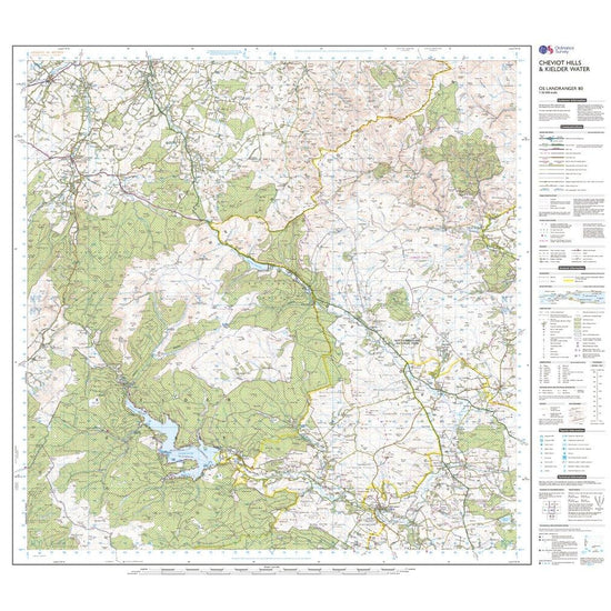 Landranger 80 Cheviot Hills & Kielder Water Map