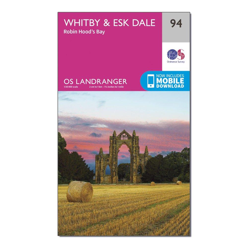 Landranger 94 Whitby, Esk Dale & Robin Hood's Bay Map With Digital Version