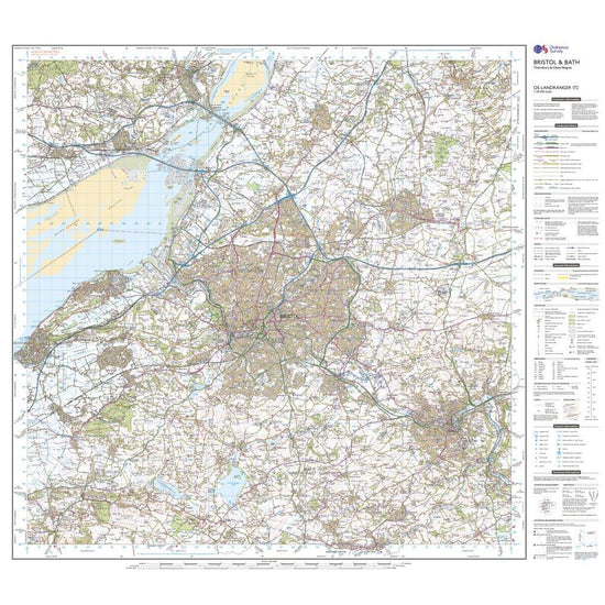 Landranger 172 Bristol, Bath & Thornbury Map With Digital Version