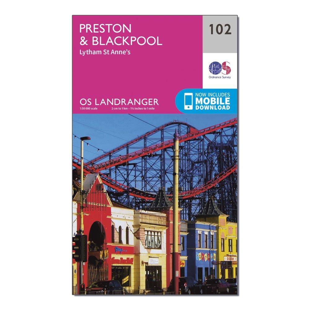 Landranger 102 Preston & Blackpool, Lytham Map With Digital Version