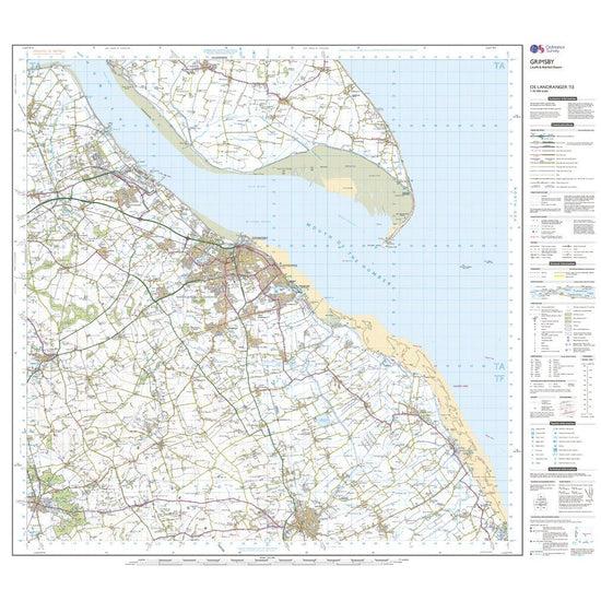 Landranger 113 Grimsby, Louth & Market Rasen Map With Digital Version