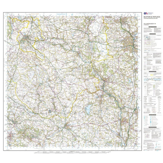 Landranger 119 Buxton, Matlock, Bakewell & Dove Dale Map With Digital Version