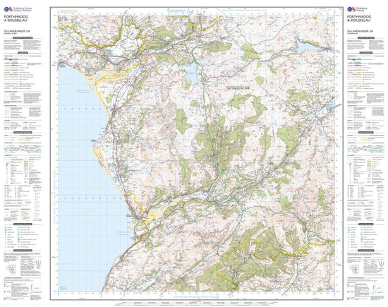 Landranger 124 Porthmadog & Dolgellau Map With Digital Version