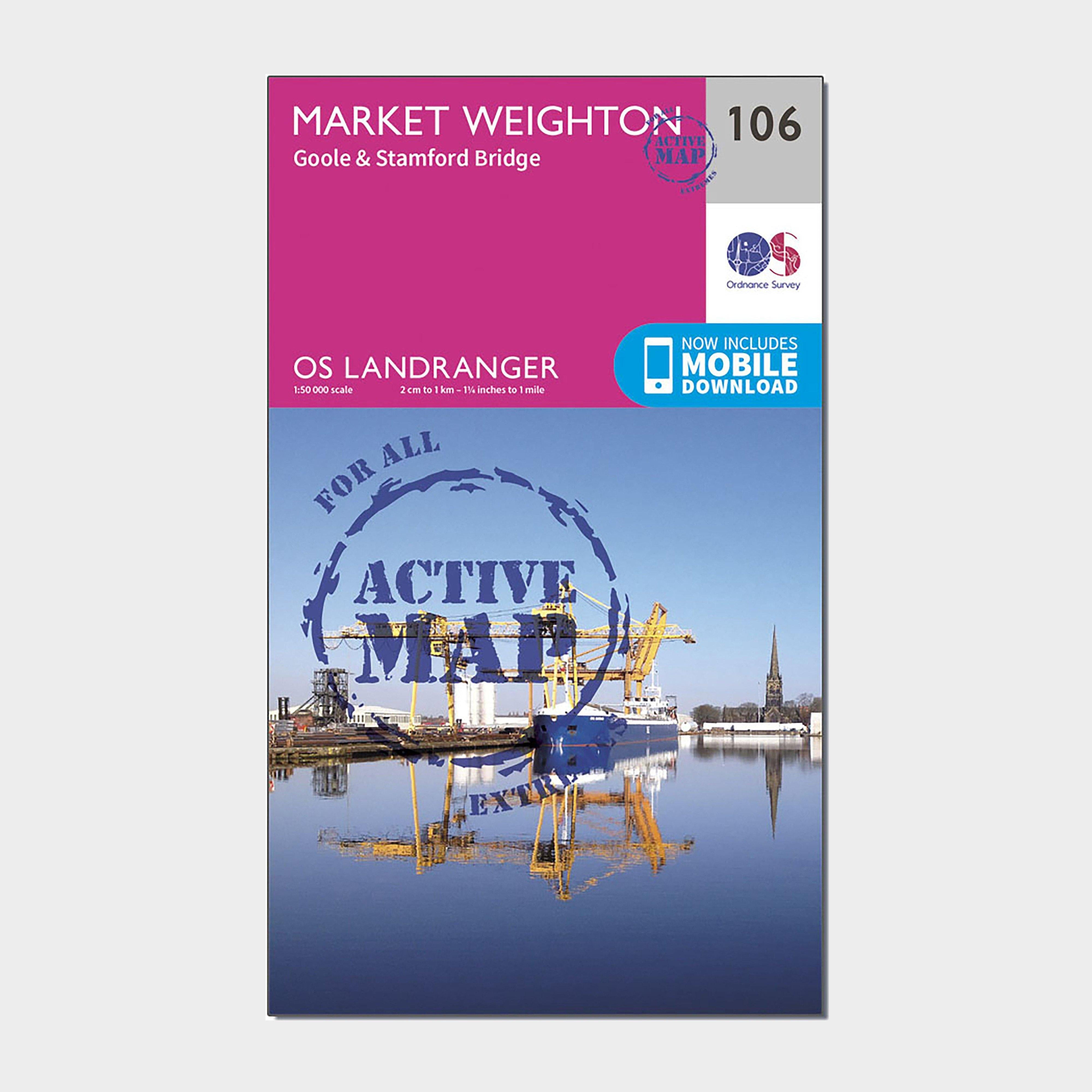 Landranger Active 106 Market Weighton, Goole & Stamford Bridge Map With Digital Version