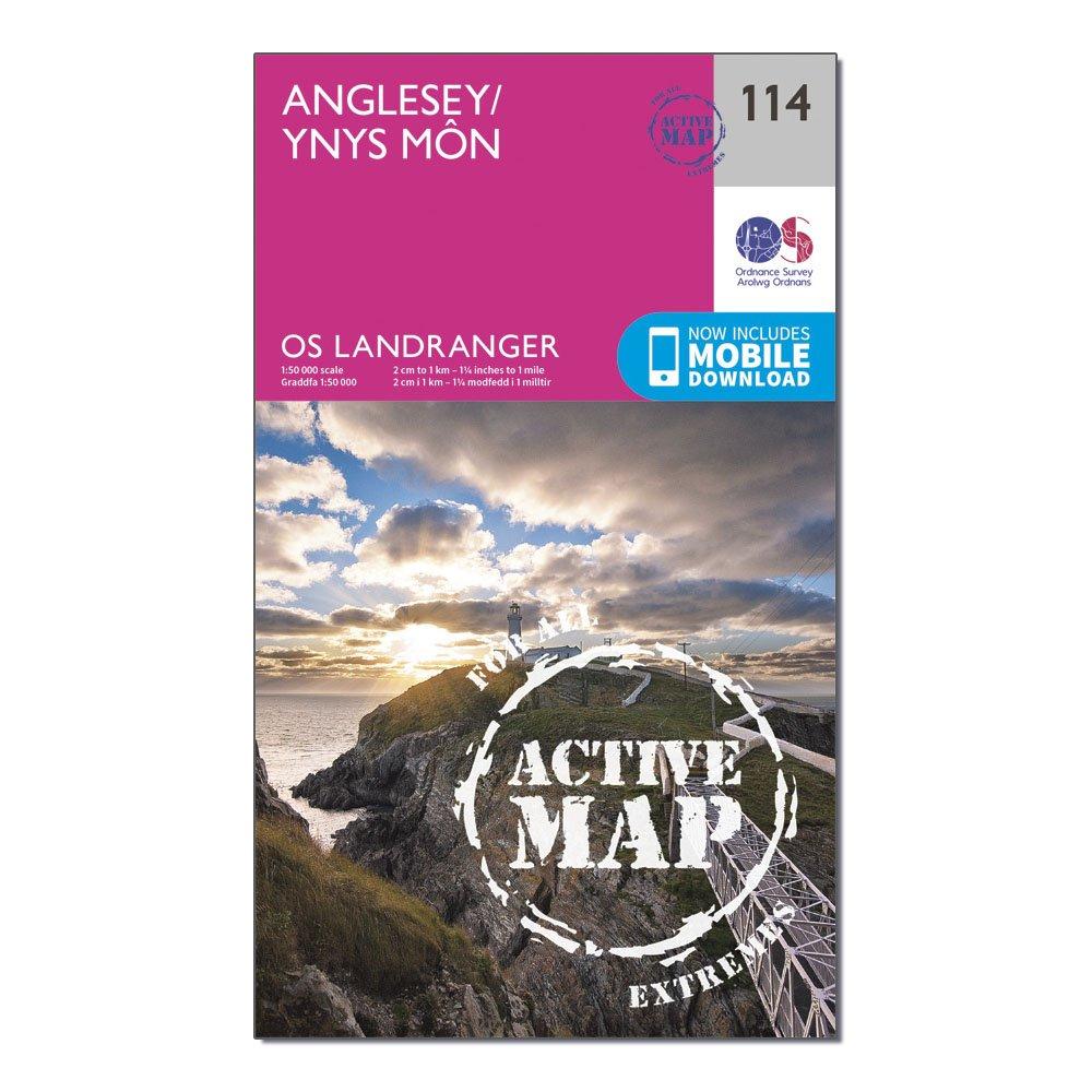 Landranger Active 114 Anglesey Map With Digital Version