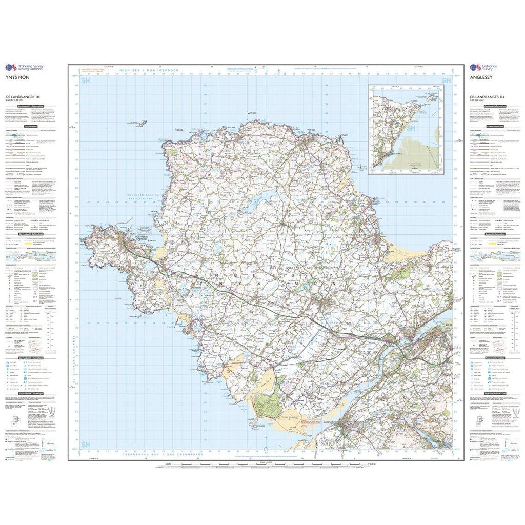 Landranger Active 114 Anglesey Map With Digital Version