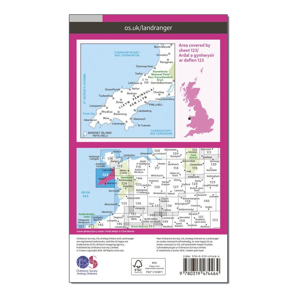 Landranger Active 123 Lleyn Peninsula Map With Digital Version