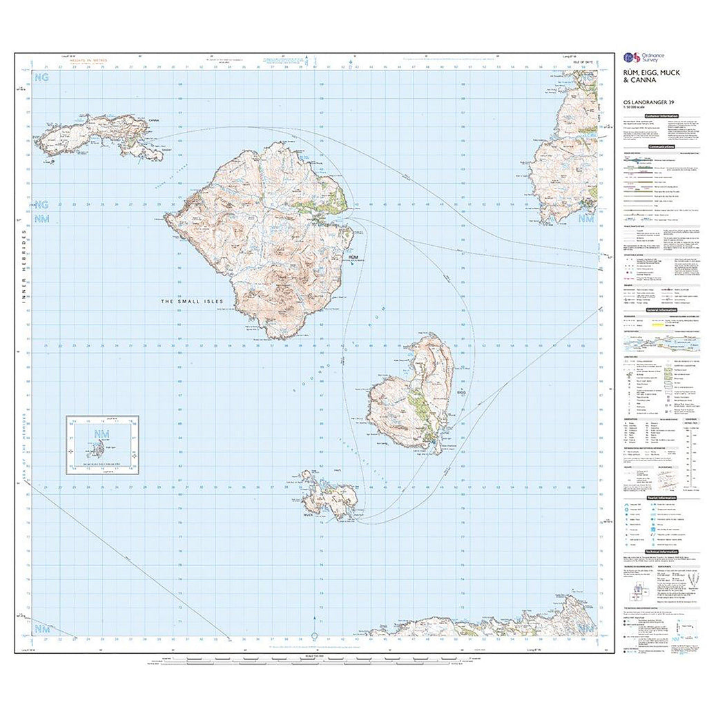 Landranger Active 39 Rum, Eigg & Muck Map With Digital Version