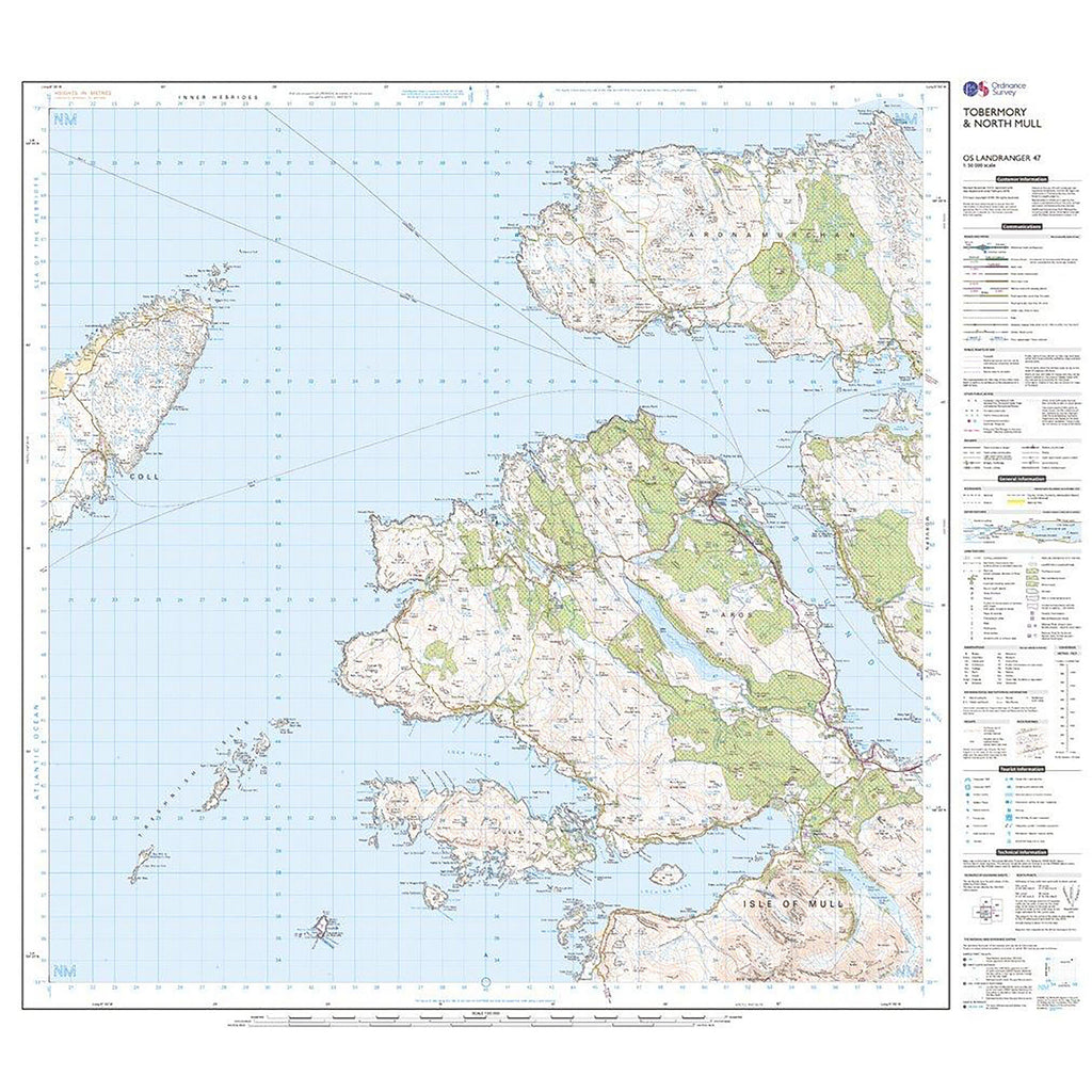 Landranger Active 47 Tobermory & North Mull Map With Digital Version