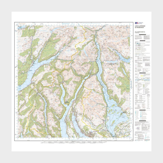 Landranger Active 56 Loch Lomond & Inveraray Map With Digital Version
