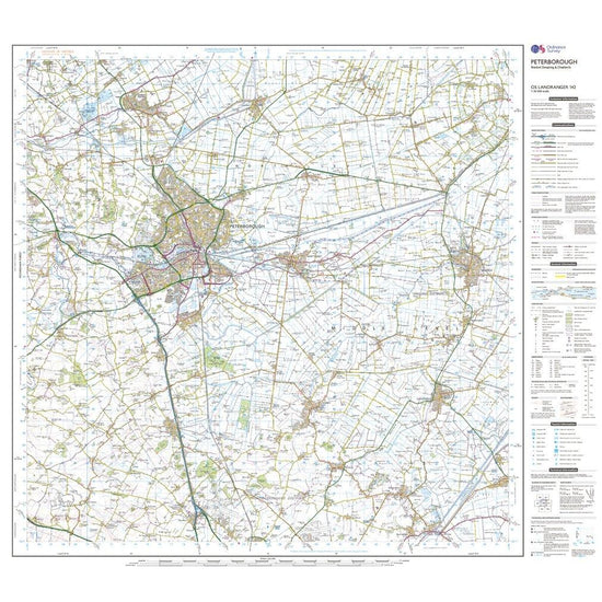 Landranger Active 142 Peterborough, Market Deeping & Chatteris Map With Digital Version