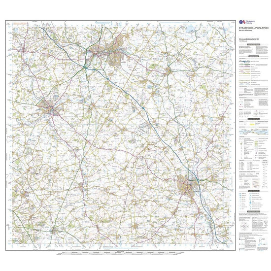 Landranger Active 151 Stratford-upon-Avon, Warwick & Banbury Map With Digital Version
