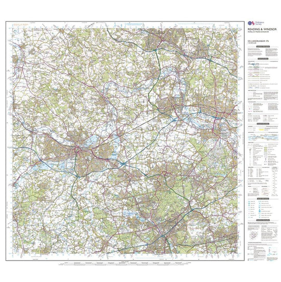 Landranger Active 175 Reading, Windsor, Henley-on-Thames & Bracknell Map With Digital Version